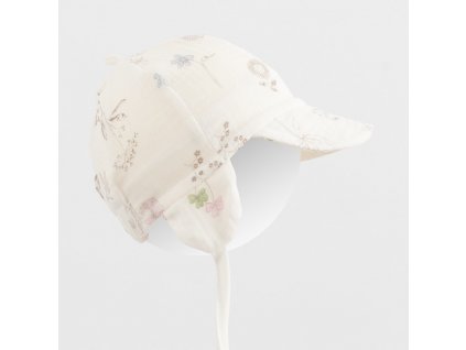 Detská letná mušelínová čiapka so šiltom New Baby Zoe, 68/74 - 55640