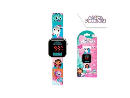Kids Euroswan Digitálne LED hodinky  - Gabby's Dollhouse