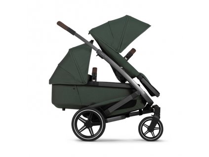 Joolz Geo3 duo komplet | Urban green l madlo Mid brown carbon