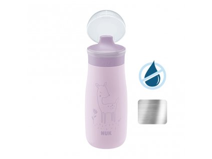 Detská fľaša NUK Mini-Me Sip nerez 300 ml (9+ m.) purple - 55925