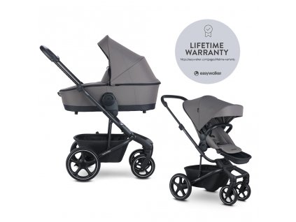 EASYWALKER Kočík kombinovaný Harvey⁵ 2v1 Pebble Grey LITE RWS