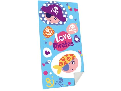 Kids Euroswan Plážová osuška 70x140 - Piráti