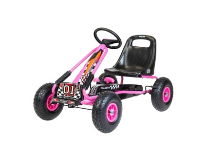 Detská šliapacia motokára Go-kart Baby Mix Razor ružová - 55288