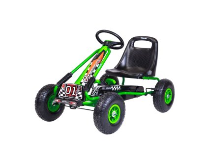 Detská šliapacia motokára Go-kart Baby Mix Razor zelená - 55294