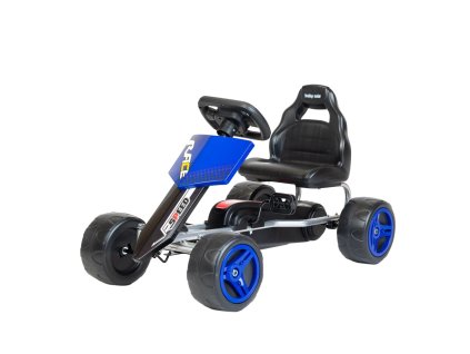Detská šliapacia motokára Go-kart Baby Mix Speedy modrá - 55304