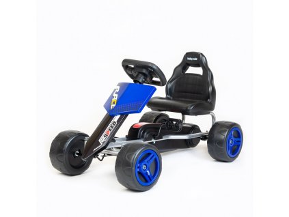 Detská šliapacia motokára Go-kart Baby Mix Speedy modrá - 55304