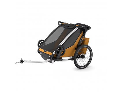 thule chariot sport 2 double natural gold