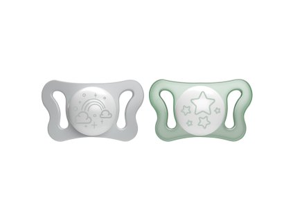 CHICCO Cumlík Physioforma® Micro silikónový 0-2m nočný 2 ks