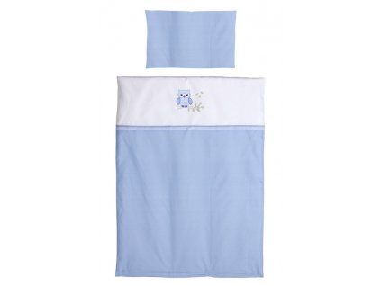 6936 povlecenie pre postielku sovicka modra bodka