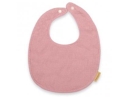 Mušelínový detský podbradník New Baby pink - 53556
