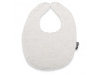 Mušelínový detský podbradník New Baby white - 53558