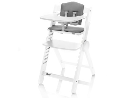 Drevená jedálenská stolička Clipp & Clapp, White