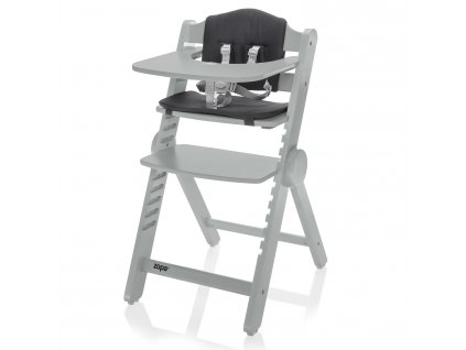 Drevená jedálenská stolička Clipp & Clapp, Grey