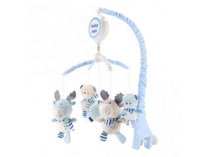 Elektronický kolotoč nad postieľku Baby Mix Losy a medvedíky s melódiami - 49415