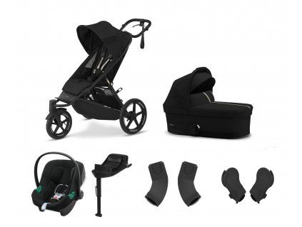 Cybex výhodný set Avi Spin, moon black