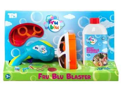 FRU BLU Bublifuk - 2v1 pištoľ sada na tvorbu profesionálnych bublín + náplň 0,5L v krabici