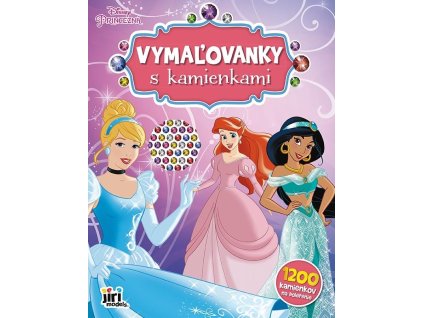 Disney Princezné - Vymaľovanky s kamienkami