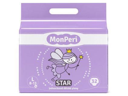MonPeri jednorazové plienky STAR L 8-13kg (32ks)
