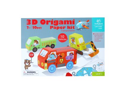 3D papierové modely Dopravné prostriedky Level 1