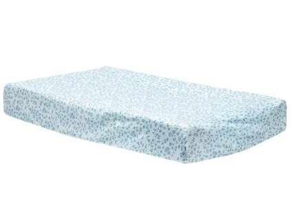 Bebe-Jou Jersey návlek na malú podložku Bébé-Jou Leopard Blue, 75x45