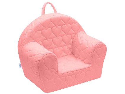 Detské kresielko z Velvet New Baby Srdiečka ružové - 48053