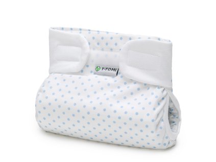 T-TOMI Ortopedické abdukčné nohavičky - suchý zips Blue dots (5-9kg)