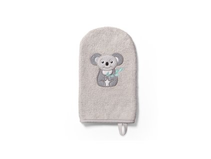 BABYONO Handrička na umývanie Natural bamboo - sivá