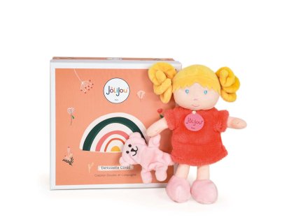 JJ6002 Doudou et compagnie Bábika Slečna Coral 21 cm
