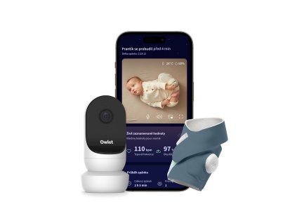 Owlet Duo 2 Cam2 White + DreamSock Bedtime Blue cz