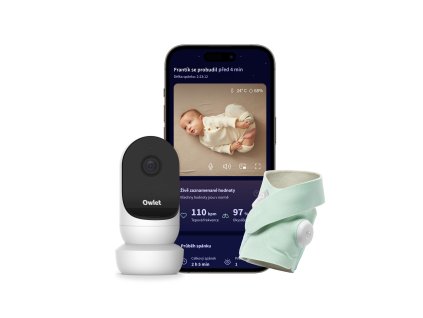 Owlet Duo 2 Cam2 White + DreamSock Mint cz