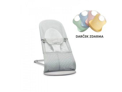 babybjorn balance soft silver white mesh