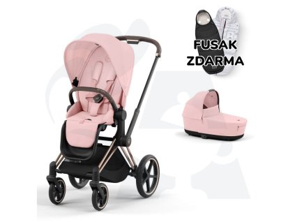 Cybex PRIAM4, 2-kombinácia, ROSE GOLD, peach pink + fusak ZDARMA