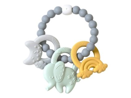 Silikónové hryzátko Ele-Fun Blue