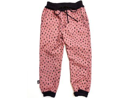 9960 softshellove nohavice dots pink