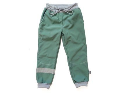 10110 softshellove nohavice green grey