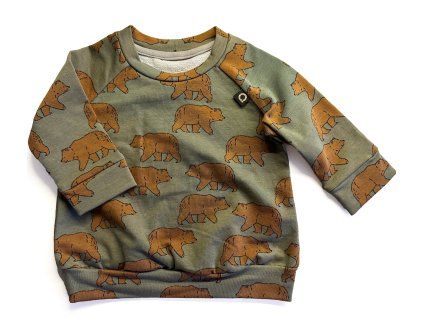 10263 mikina bear green