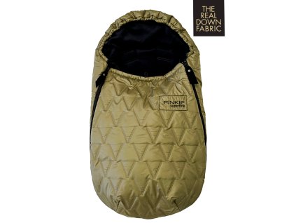 PINKIE páperový zimný fusak Superfine Vee Olive 0-12měs Varianta / veľkosť: Páperový zimný fusak Superfine Vee Olive 0-12 mes.