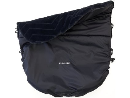 zateplená sťahovacia deka Pinkie Fur Black