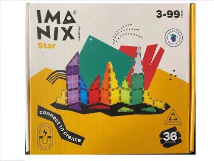 MAGNETICKÁ STAVEBNICA IMANIX IMASTAR- 36 KUSOV