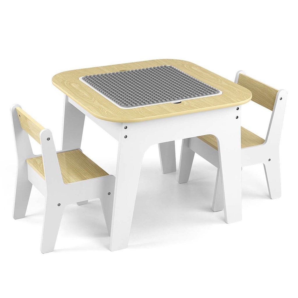 E-shop Detský stôl a stolička Milly Mally Olaf Blocks White - 57296