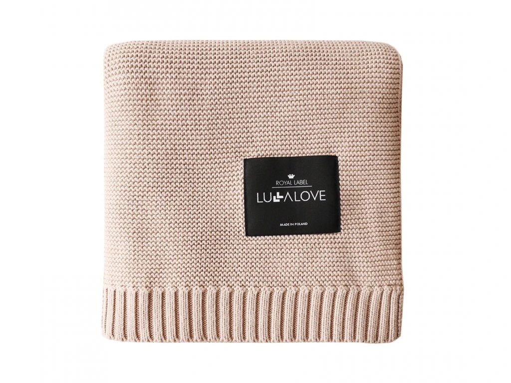 E-shop Lullalove Bambusová dečka 80x100cm farba:karamelovo béžová