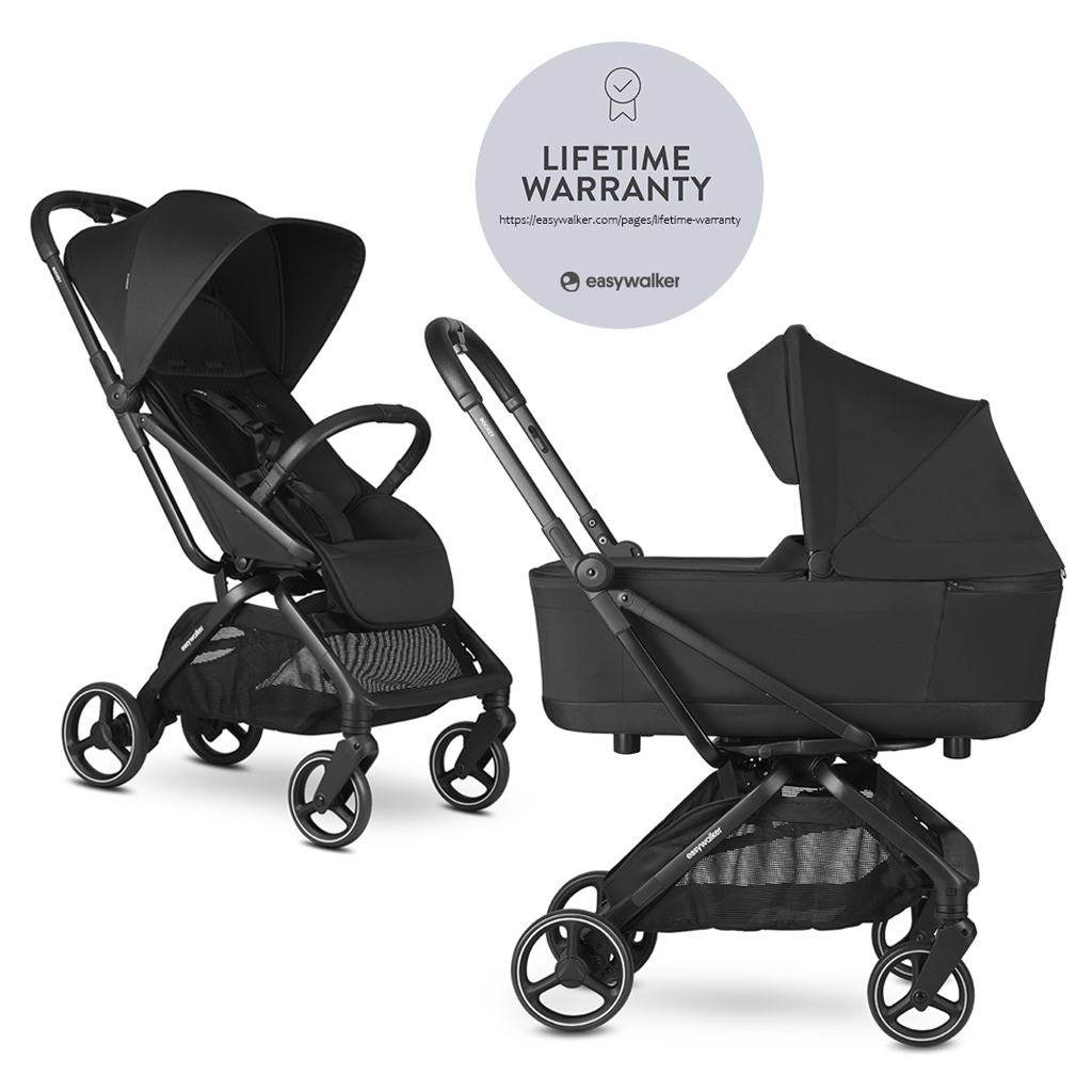 E-shop EASYWALKER Kočík kombinovaný Rockey M Pure Black