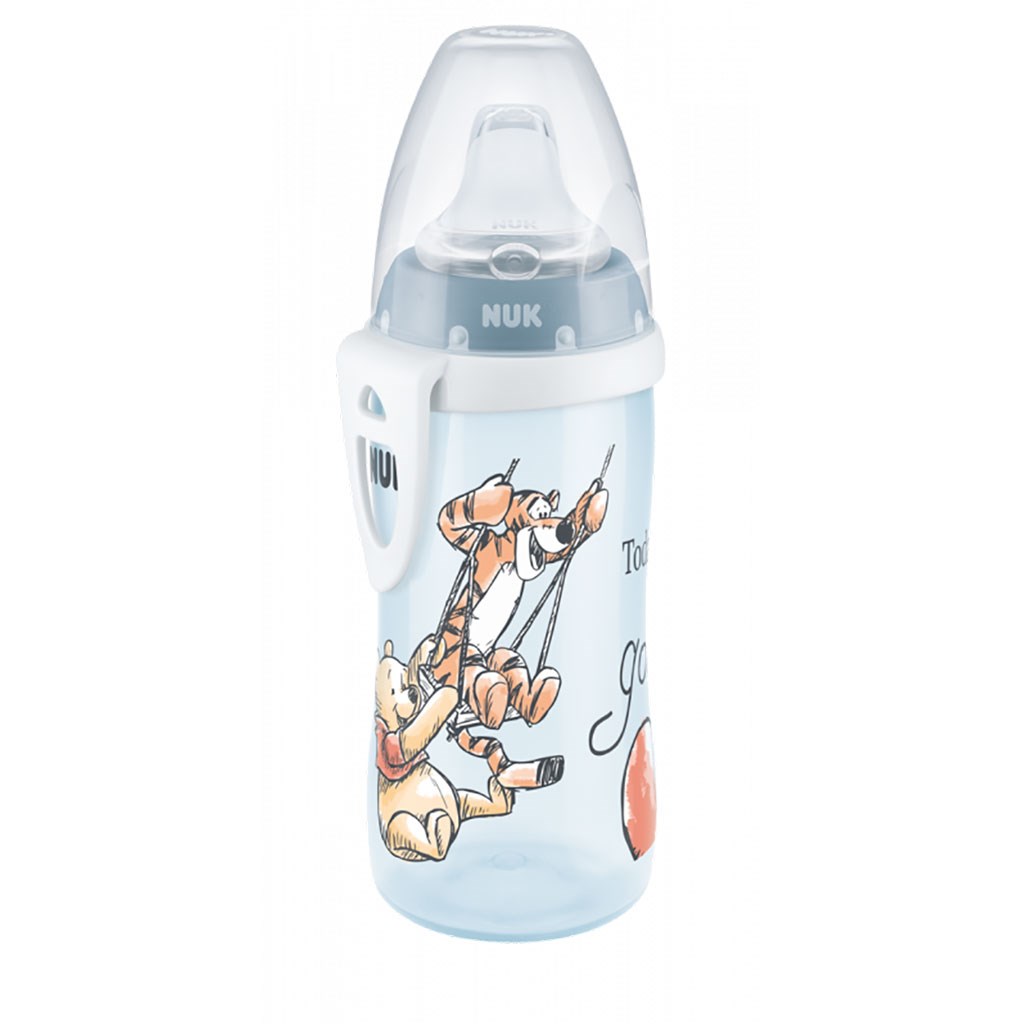 E-shop Detská fľaša NUK Active Cup Disney Medvedík Pu 300 ml modrá - 57264