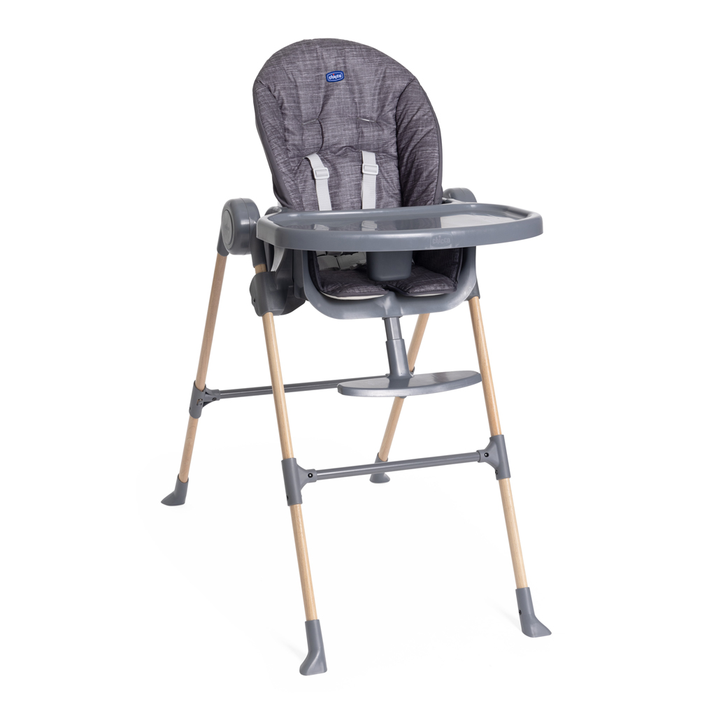 E-shop CHICCO Stolička jedálenská Polly Essential - Coal