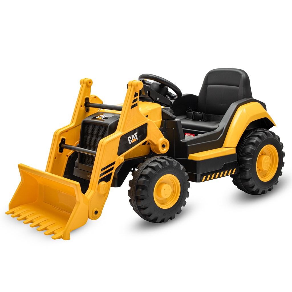 E-shop Detský elektrický traktor Baby Mix CAT žltý - 56943