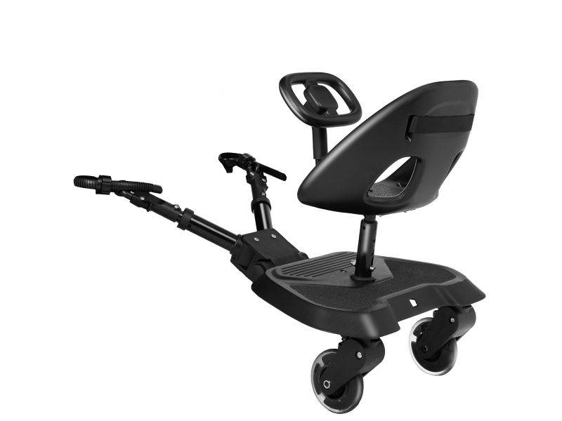 E-shop KikkaBoo Stúpadlo ku kočíku so sedátkom Ally XL Black