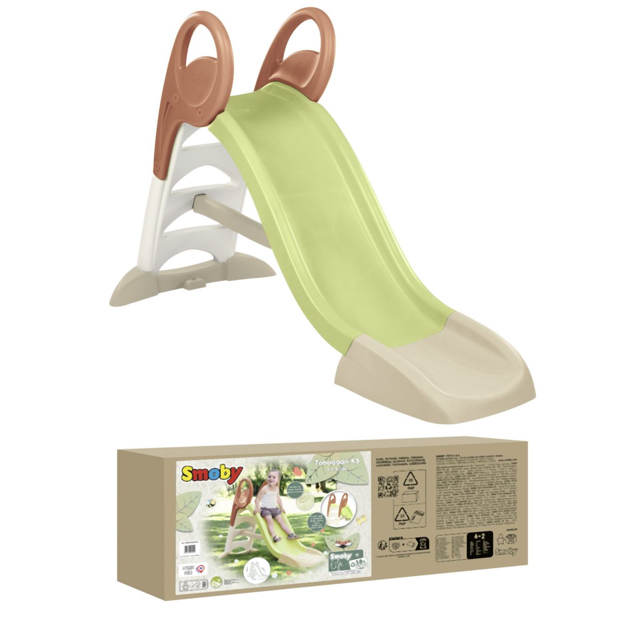 E-shop Smoby Šmykľavka Life KS 150 cm s vlhčením zelená