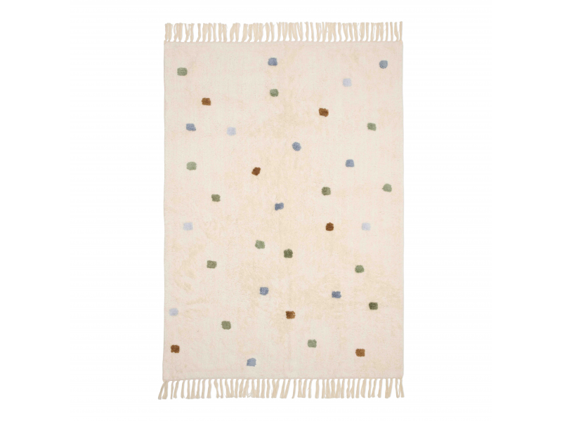 E-shop Little Dutch Koberec s bodkami Blue 120x170 cm