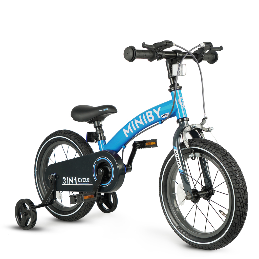 E-shop QPLAY Bicykel Miniby 3v1 Blue, vek 2 - 8 rokov