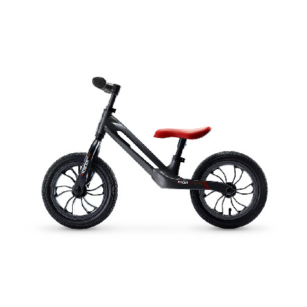 E-shop QPLAY Odrážadlo Racer air (Titanium) Black/ Red, vek 3 - 6 rokov, do 30 kg